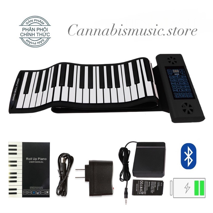 Đàn Piano Điện Konix PS88 - 88 phím cuộn mềm dẻo Flexible PS-88 - Cam kết 100% Chính hãng