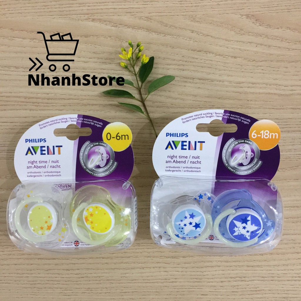Ty ngậm chỉnh nha đầu dẹt Philips Avent Ultra Air