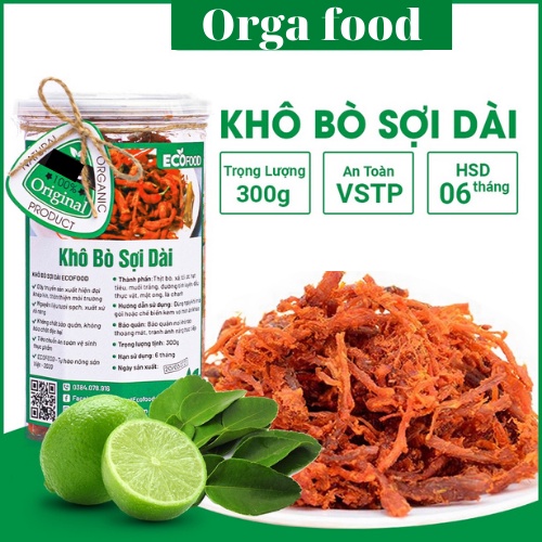 Ăn vặt khô bò sợi nhà làm cay 300g - 500g Hà Nội Việt Nam đảm bảo ATTP