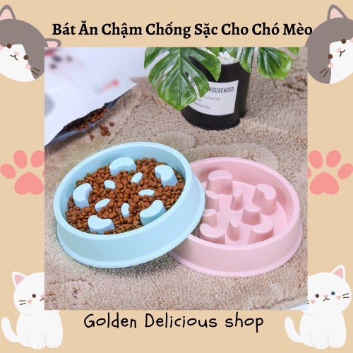 Bát Ăn Chậm Cho Chó Mèo Chống Sặc - Bát Đơn - Hình Dáng Đẹp - Màu Sắc Đa Dạng - Sản Phẩm Tốt Cho Hệ Tiêu Hóa Của Chó Mèo