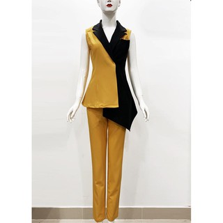 set vest sát nách phối màu cá tính