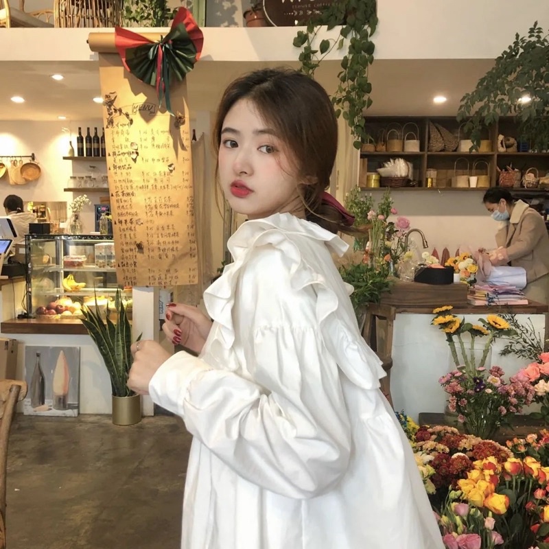 [Mã FAMARAL2 giảm 10K đơn 50K] Áo sơ mi công chúa babydoll bồng bềnh nữ tính thời trang giới trẻ mới nhất 2022