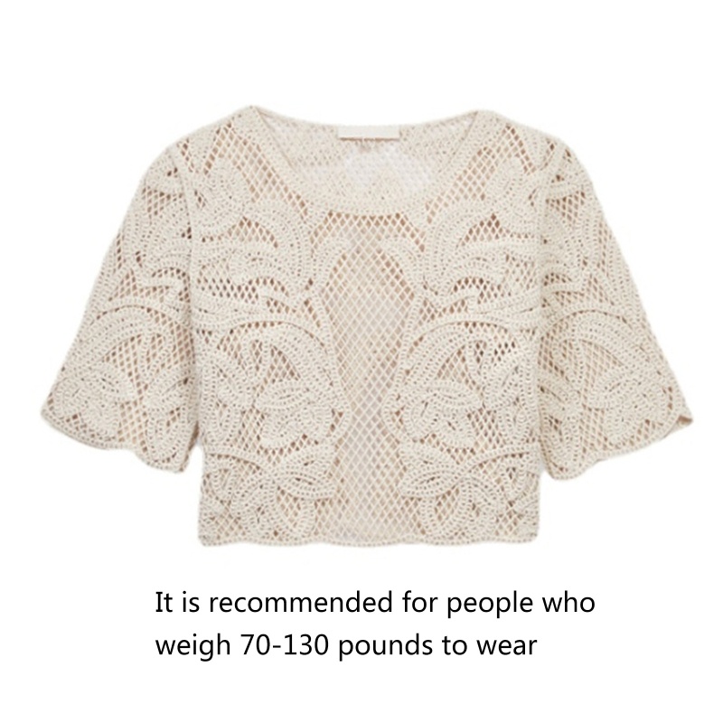 Áo Croptop Ren Lưới Dáng Rộng Chống Nắng Thời Trang Cho Nữ