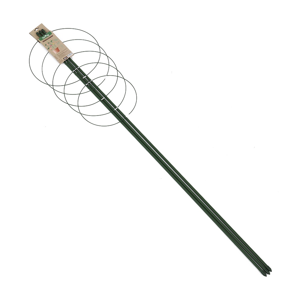 HomeBase SPRING Kệ để chậu cây bằng thép phủ nhựa PP 5 tầng DGH703 W1.1xD1.1xH150cm màu xanh lá cây