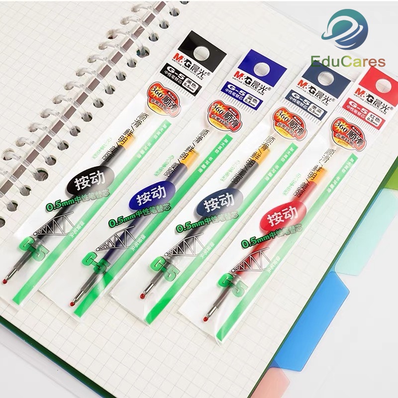 Hộp 20 ruột ngòi bút MG 1163 thay thế tiện dụng - 3 màu Đen, Xanh, Đỏ