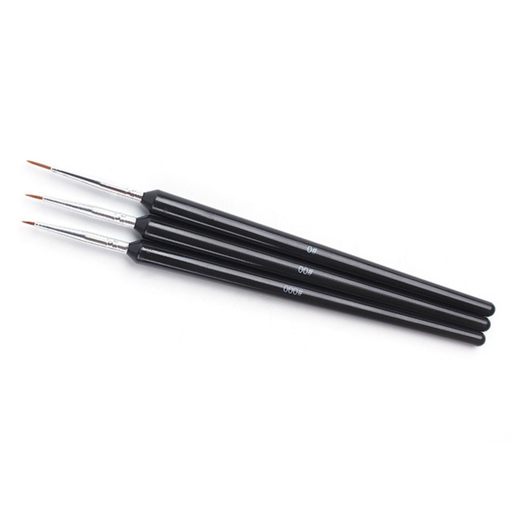 Set 3 Cọ Vẽ Móng Tay Nghệ Thuật Dạng Móc Kéo Dây Hoa