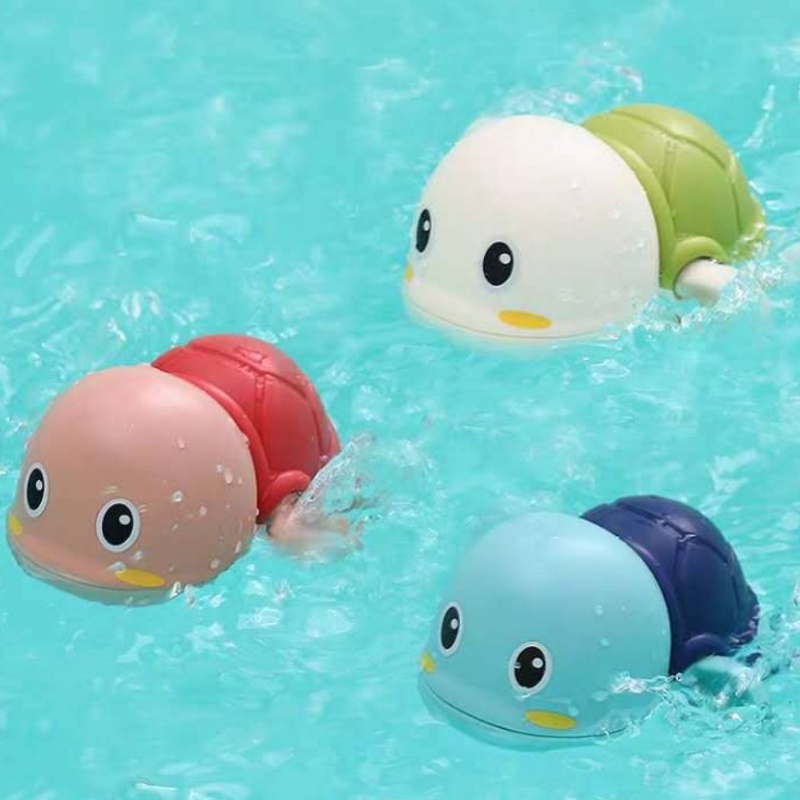 Đồ chơi rùa bơi trong nước thả bồn tắm cho bé nhiều màu sắc bằng nhựa ABS an toàn