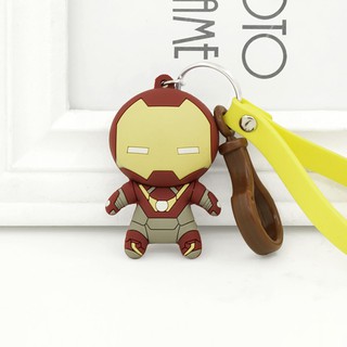 Móc khoá Marvel Chibi Spiderman vs Ironman cao cấp