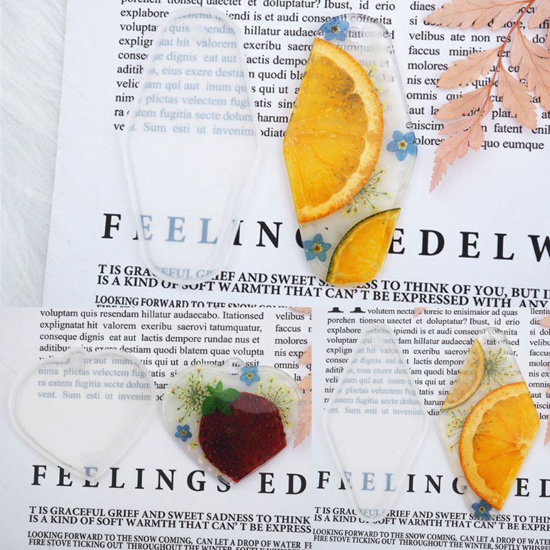 Set 3 Khuôn Silicon Làm Mặt Dây Chuyền Hình Trái Tim