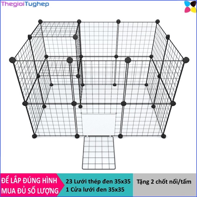 [BÁN THEO TẤM ] Tủ ghép lưới sắt thép đa năng hiện đại để sách, decor, trưng bày, trang trí mọi không gian