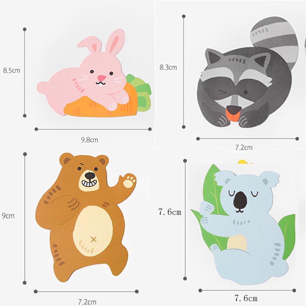 50 Thiệp Kẹo Mút Hình Gấu Koala Thỏ Phục Sinh