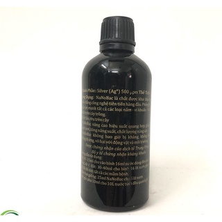 Dung dịch Nano Bạc tiêu diệt 99,9% vi khuẩn gây bệnh trên cây trồng