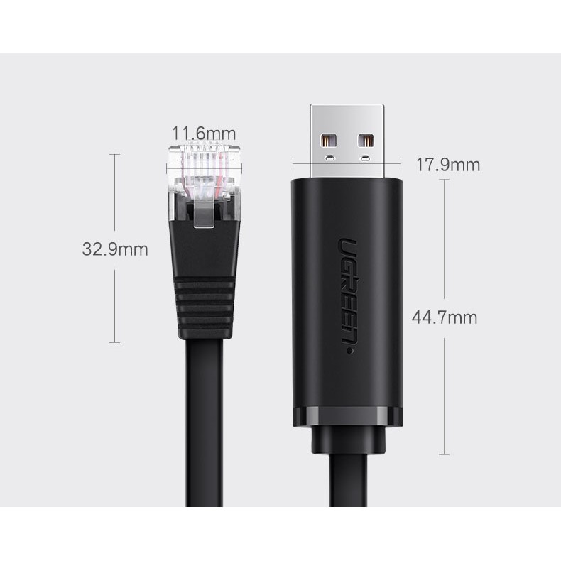 Cáp lập trình Console USB to RJ45 FTDI Ugreen 50773