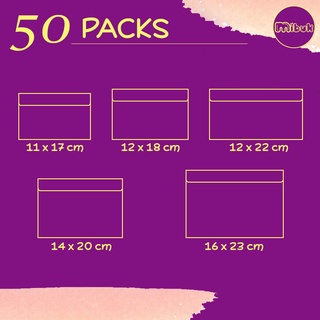 Bao thư trắng, bì thư trắng, phong bì trắng (1 xấp 50 cái)