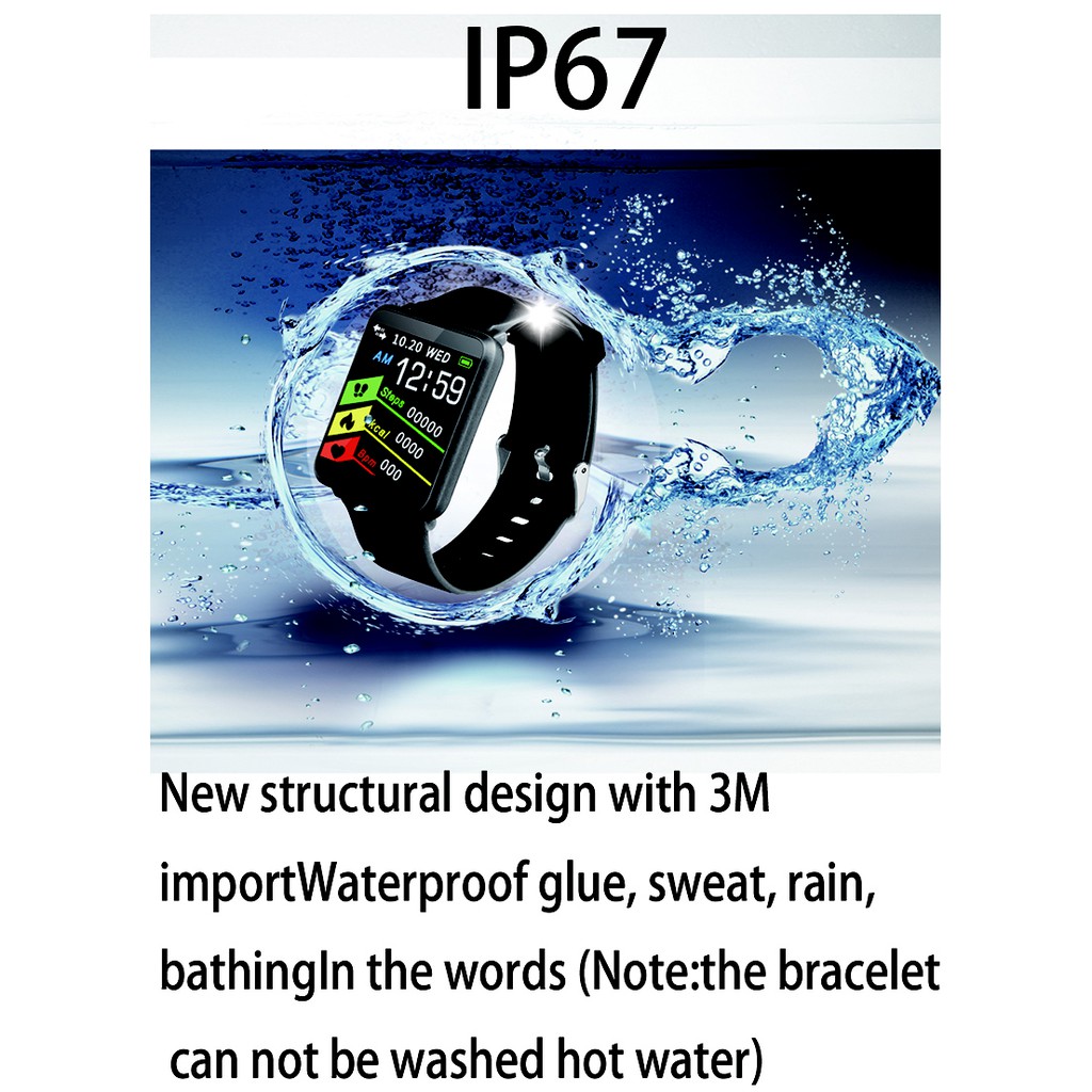 Đồng hồ thông minh F1 chống nước theo dõi sức khỏe dành cho nam
