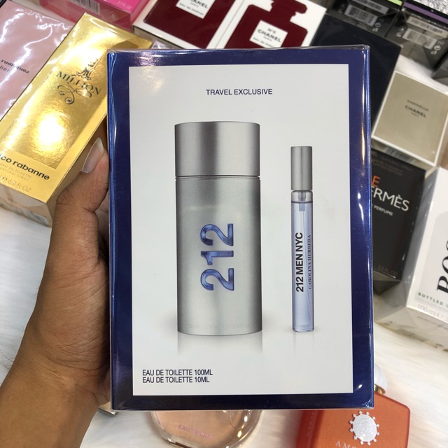 Set Nước Hoa Nam Carolina Herrera 212 Men 110ml