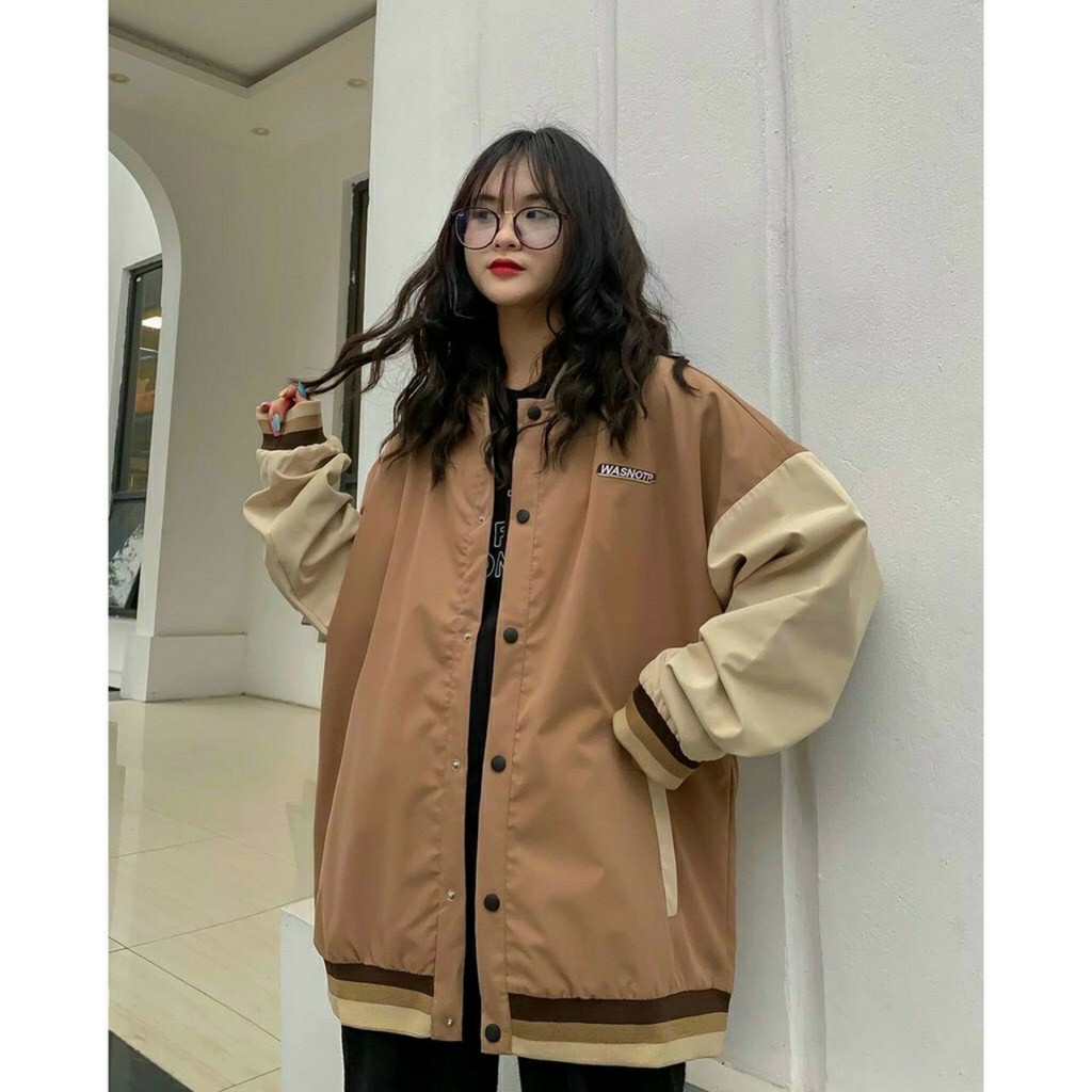 Áo Khoác Dù BOMBER WAS Form Rộng Tay Dài Ulzzang Unisex | BigBuy360 - bigbuy360.vn