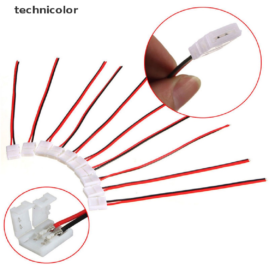 Set 10 Đầu Nối PCB 2 Pin 3528 / 5050 Màu Sắc Tiện Dụng