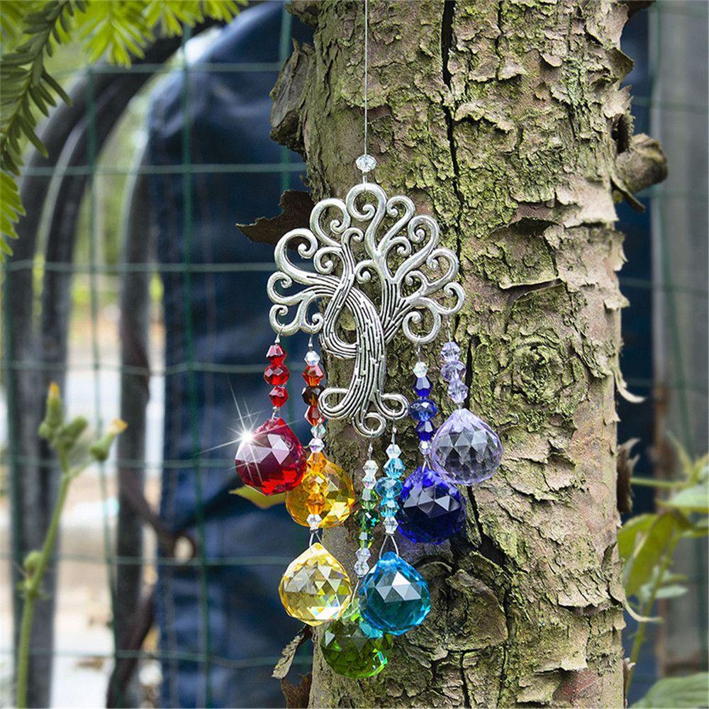 Dreamcatcher Hình Mặt Trăng Trang Trí Sân Vườn