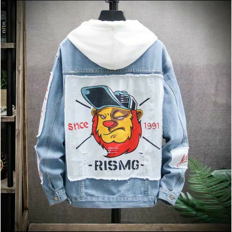 Áo khoác Jeans nam nữ rising