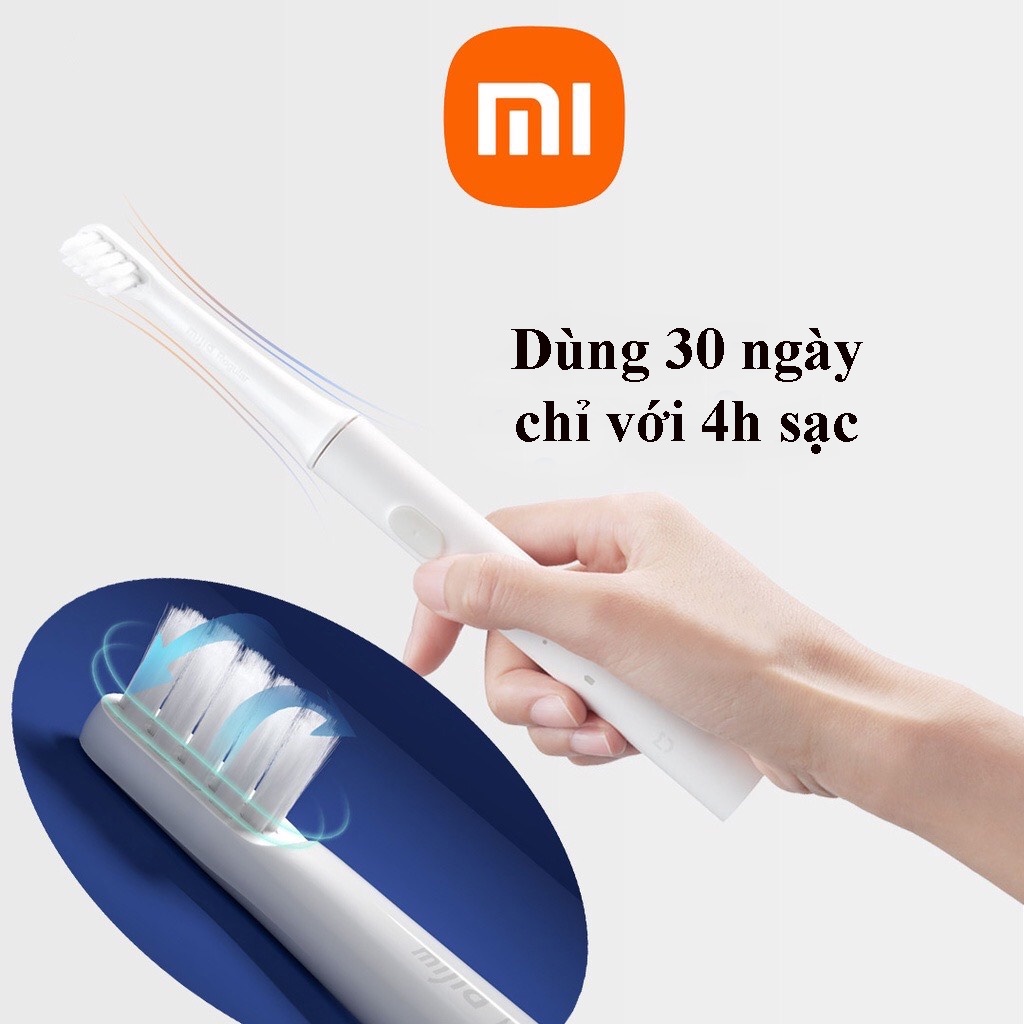 Bàn Chải Điện Xiaomi Mijia T100 - Bàn Chải Đánh Răng Điện Rung Sóng Ấm