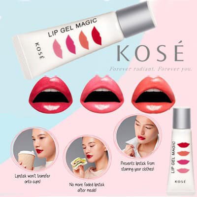 Son giữ màu môi kose lip gel magic