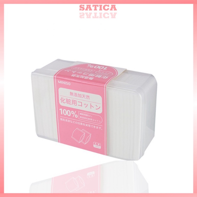Bông Tẩy Trang Miniso 1000 miếng, 475 miếng, 180 miếng cao cấp [HANG CHÍNH HÃNG]