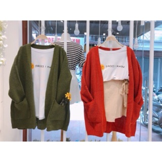 SALE SHOCK Áo khoác len cadigan cài khuy