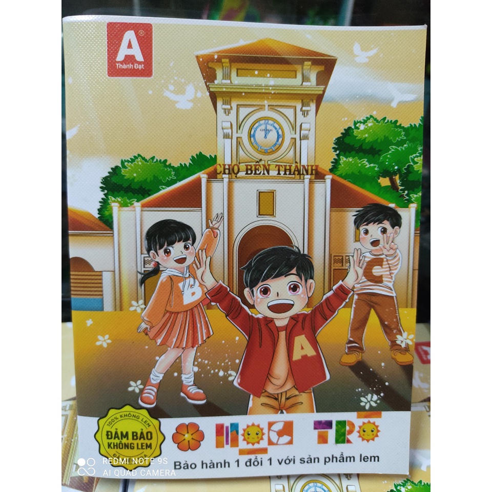Vở trắng Thành Đạt "Hoa học trò" 4 ô ly,5 ô ly