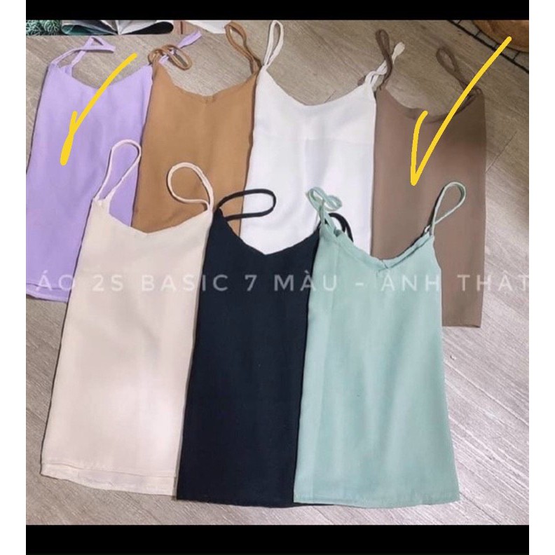 [CÓ SẴN] ÁO 2 DÂY LỤA SANG CHẢNH KÈM ẢNH THẬT CUỐI | BigBuy360 - bigbuy360.vn