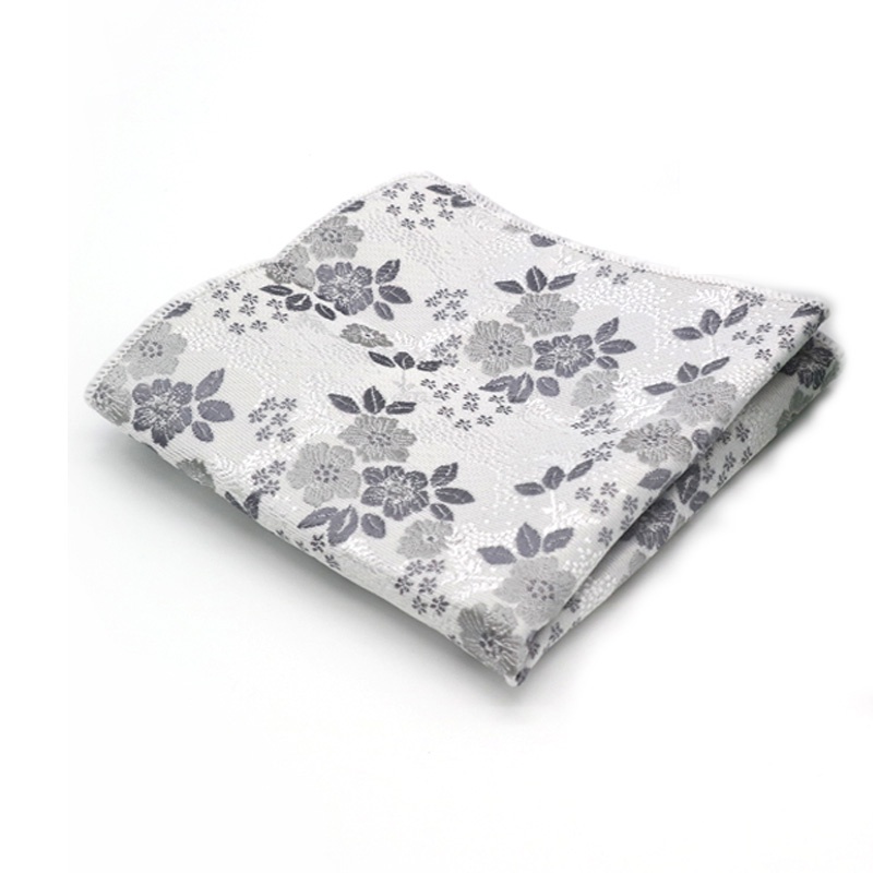 Khăn Tay Bỏ Túi Họa Tiết Hoa Cho Nam, Kích Thước 22 * 22CM