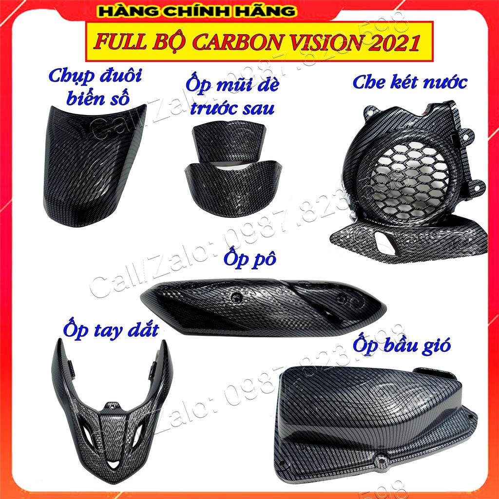 Full Bộ Ốp Carbon Vision 2021-22 ( Giá Lẻ Từng Món)