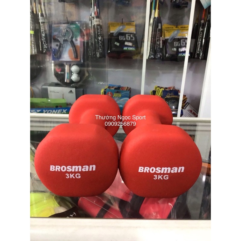 Tạ 3Kg Brosman Procare(hình tại shop) giá 1cục tạ