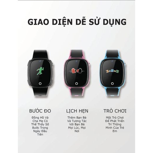 Đồng hồ định vị trẻ em Hw11 Smart Watch - Lắp sim nghe gọi chống nước tuyệt đối