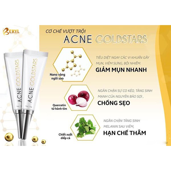 Kem mụn Acne GoldStars, giảm mụn nhanh chóng