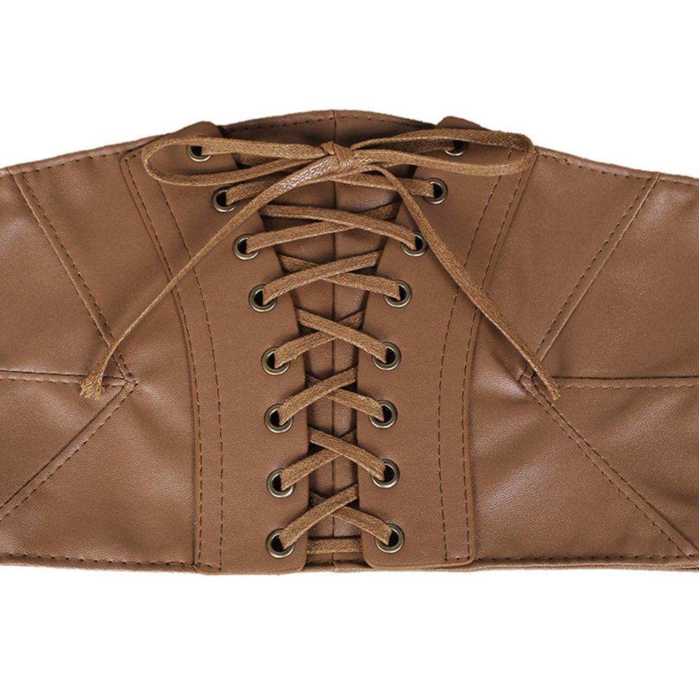 Thắt Lưng Da Pu Bản Rộng Co Giãn Thời Trang Mùa Hè Cho Nữ