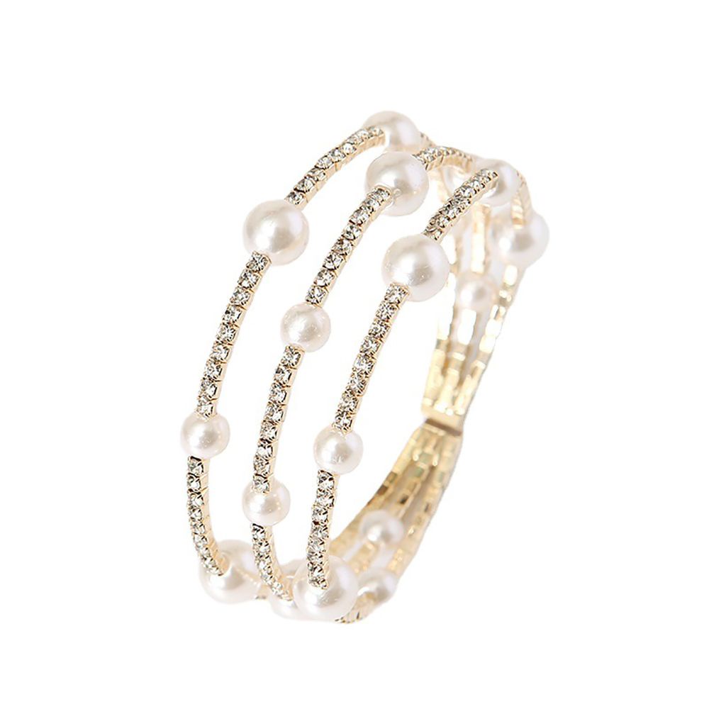 Vòng Tay Chuỗi Hạt Ngọc Trai Đơn Giản Sang Trọng Phong Cách Hàn Quốc Cho Nữ