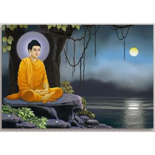 Tranh đính đá toàn bộ. Tranh phật Thích Ca Mâu Ni