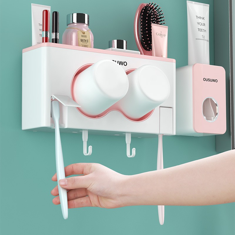 Oenen Bathroom Lovers Toothbrush Holder Nordic Style Storage Rack PP Environmental Protection Material 800g