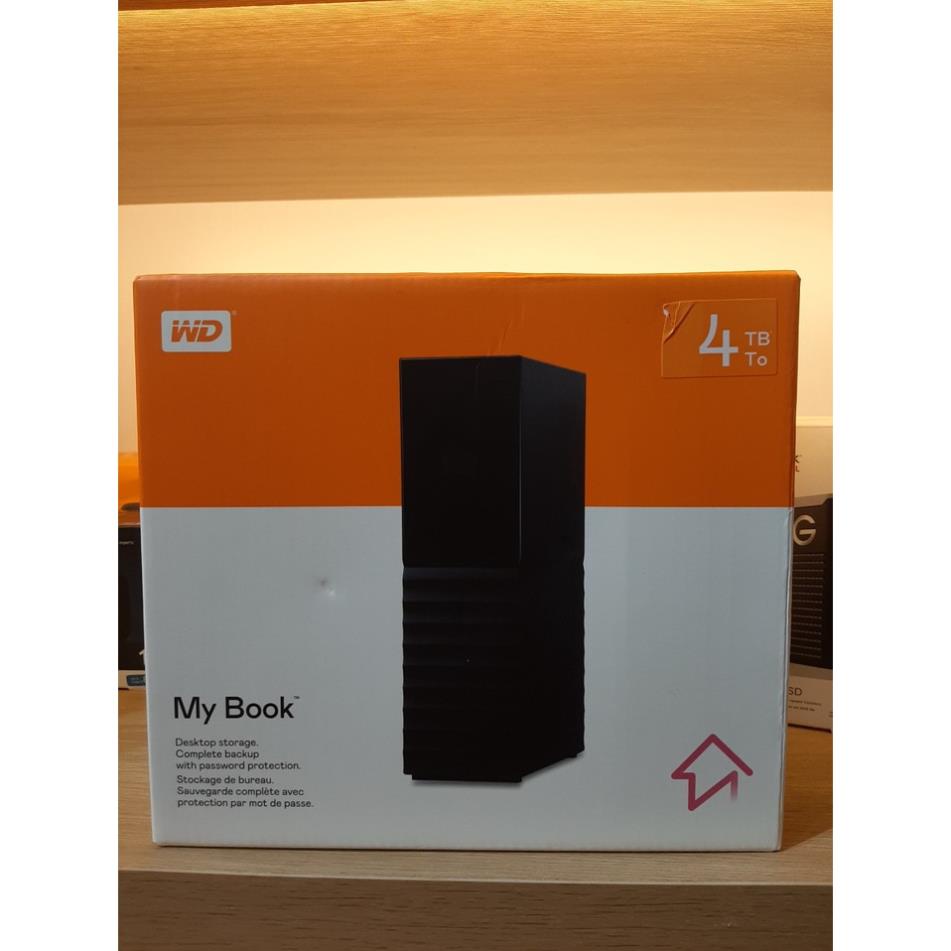 Ổ cứng ngoài HDD 3.5'' WD My Book - 4TB (WDBBGB0040HBK) - Bảo hành 36 tháng