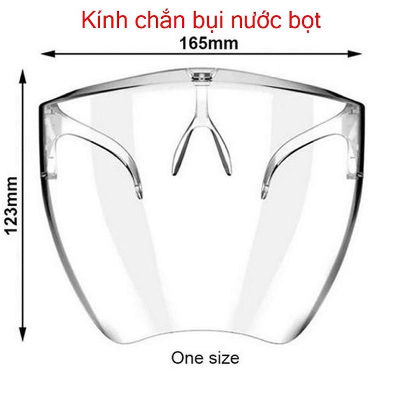 Kính Chống Bụi, Chống Giọt Bắn FACESHIELD KT01 - Chống Bụi, Chống Giọt Bắn - Nhựa Cứng Trong Suốt dày 1.5mm