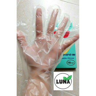 100 chiếc bao tay xốp/ hộp