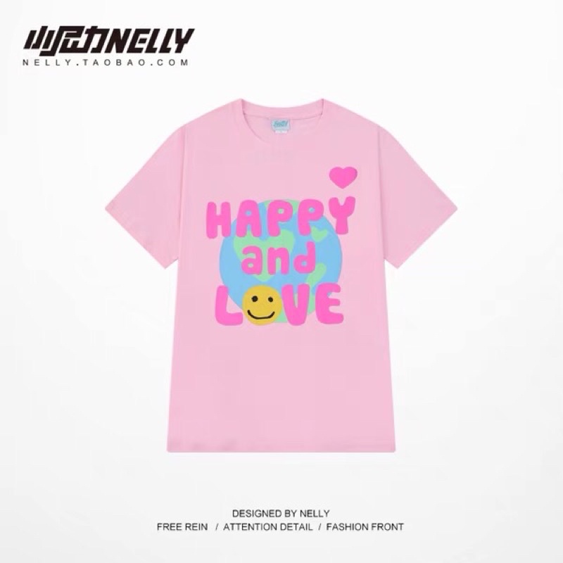 Áo phông nelly heybig (có sẵn) happy and love 19