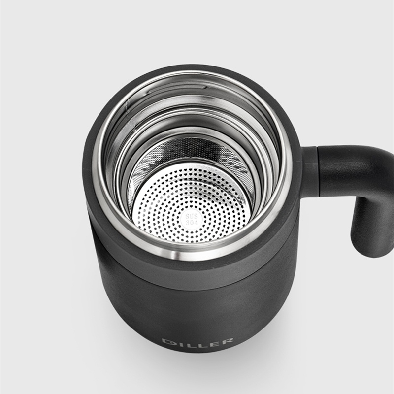 Bình giữ nhiệt Diller MLH8993 làm từ thép không gỉ bền bỉ có khay lọc trà tiện lợi 460ml