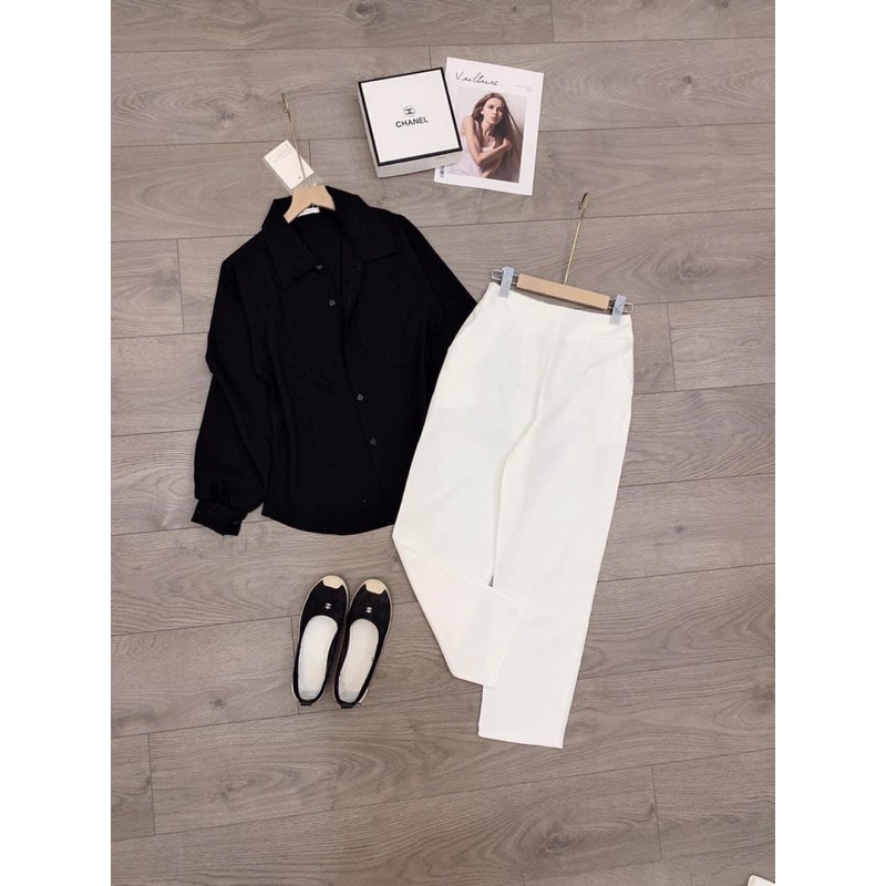 Set đũi quần voan dày đẹp mặc bao sang chảnh | BigBuy360 - bigbuy360.vn