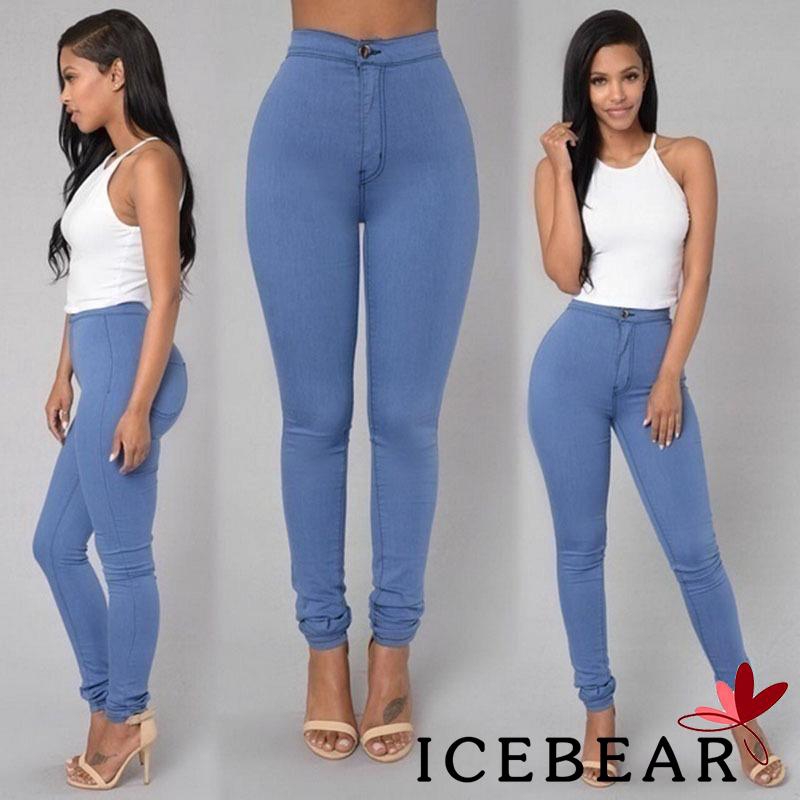 Quần Jean dài lưng cao ôm sát gợi cảm cho nữ