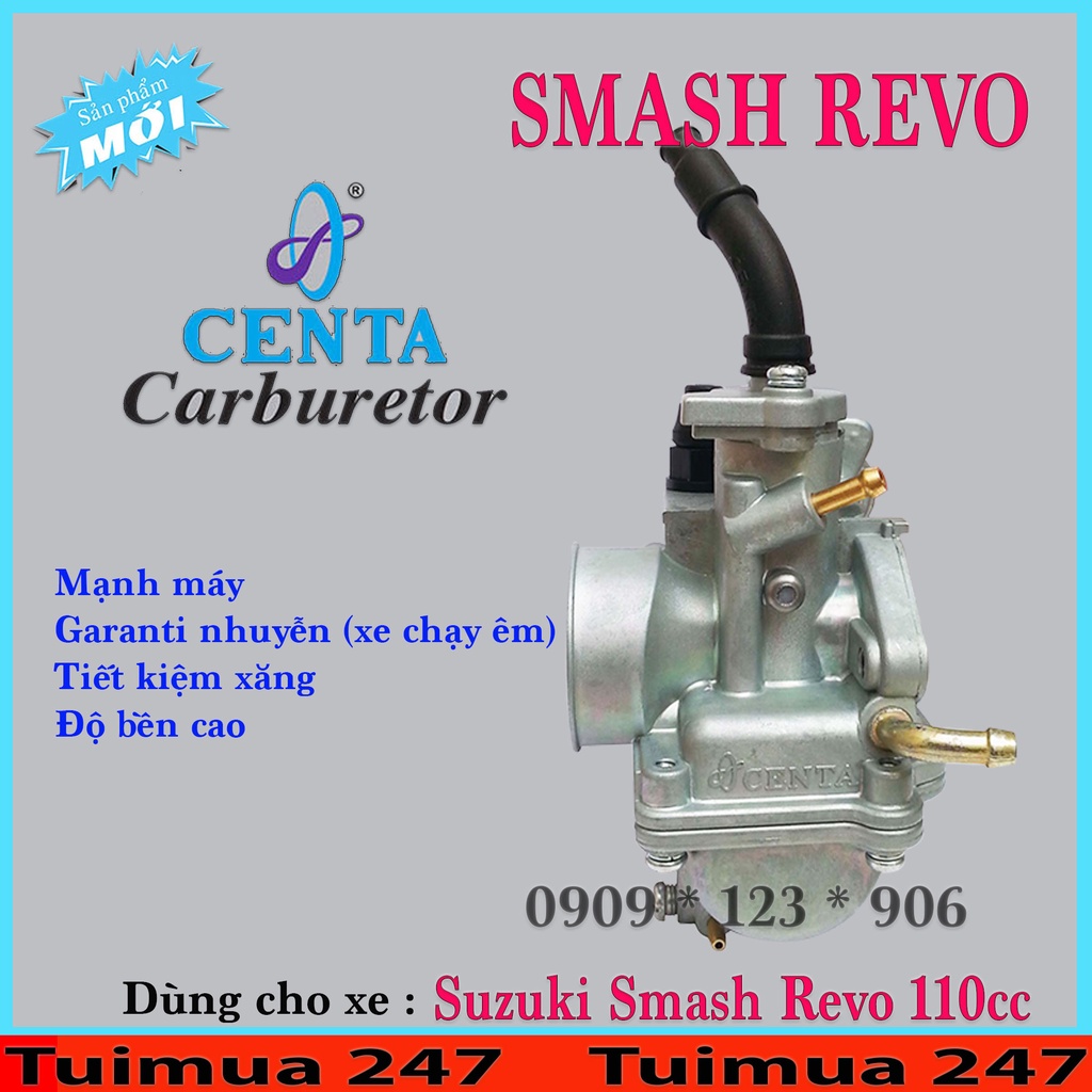 Bình Xăng Con (Bộ Chế Hòa Khí ) dành cho Suzuki Smash Revo 110cc