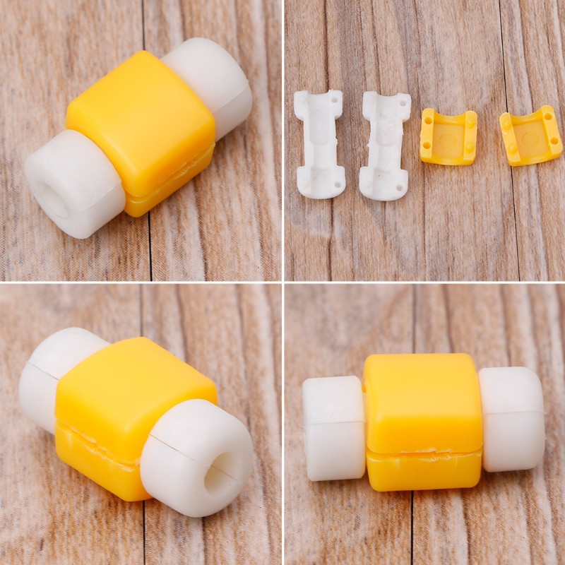 Phụ kiện bảo vệ đầu dây cáp sạc USB bằng nhựa
