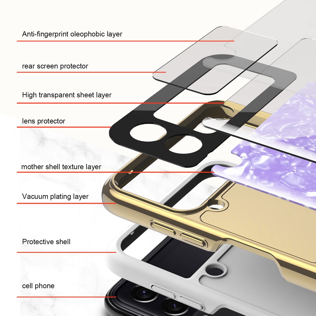 Ốp Điện Thoại Nắp Gập Chống Sốc Có Vòng Đỡ Sang Trọng Cho Samsung Galaxy Z Flip 3 5G Z Flip4 Sang Trọng Vàng