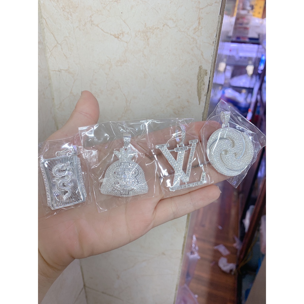 Mặt dây chuyền bạc nam túi tiền tài lộc chất liệu bạc ta-Minh Tâm Jewelry